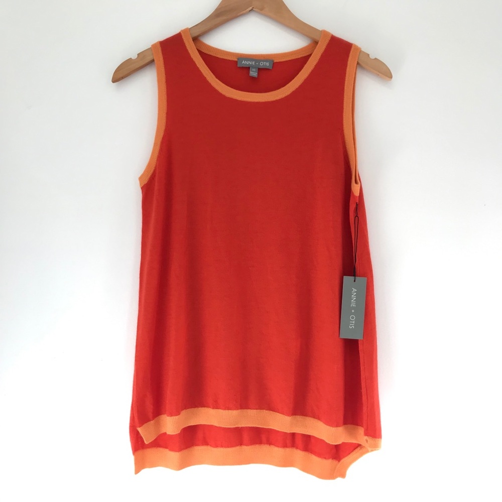 NEW Annie + Otis Asymmetric Cashmere Tank Top